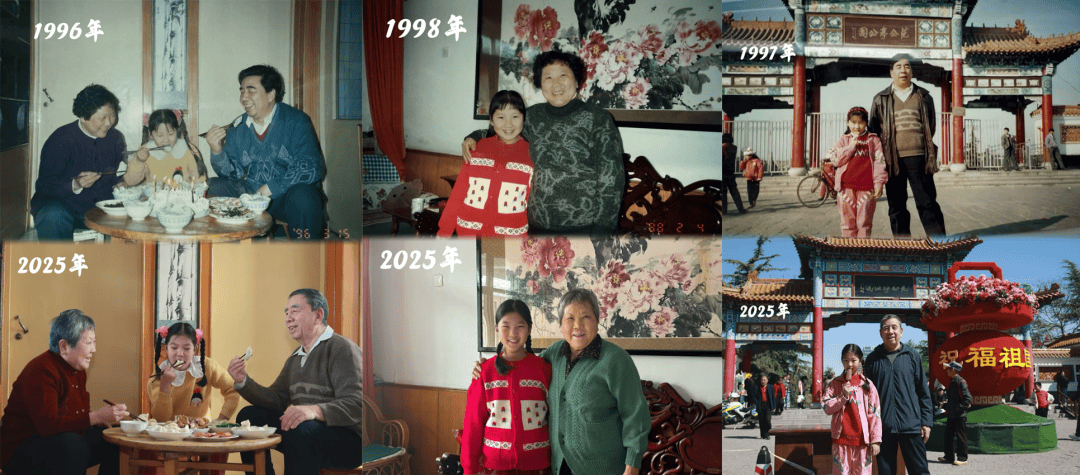 “女兒穿上我兒時的衣服，這是姥姥收藏了三十年的愛呀……”