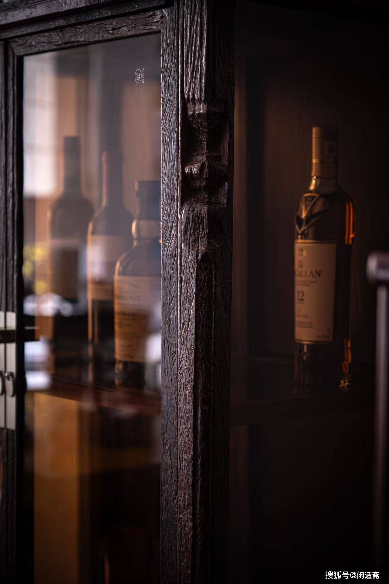 原創收藏時光的藝術 | 印度小葉紫檀原皮殼圓角酒櫃