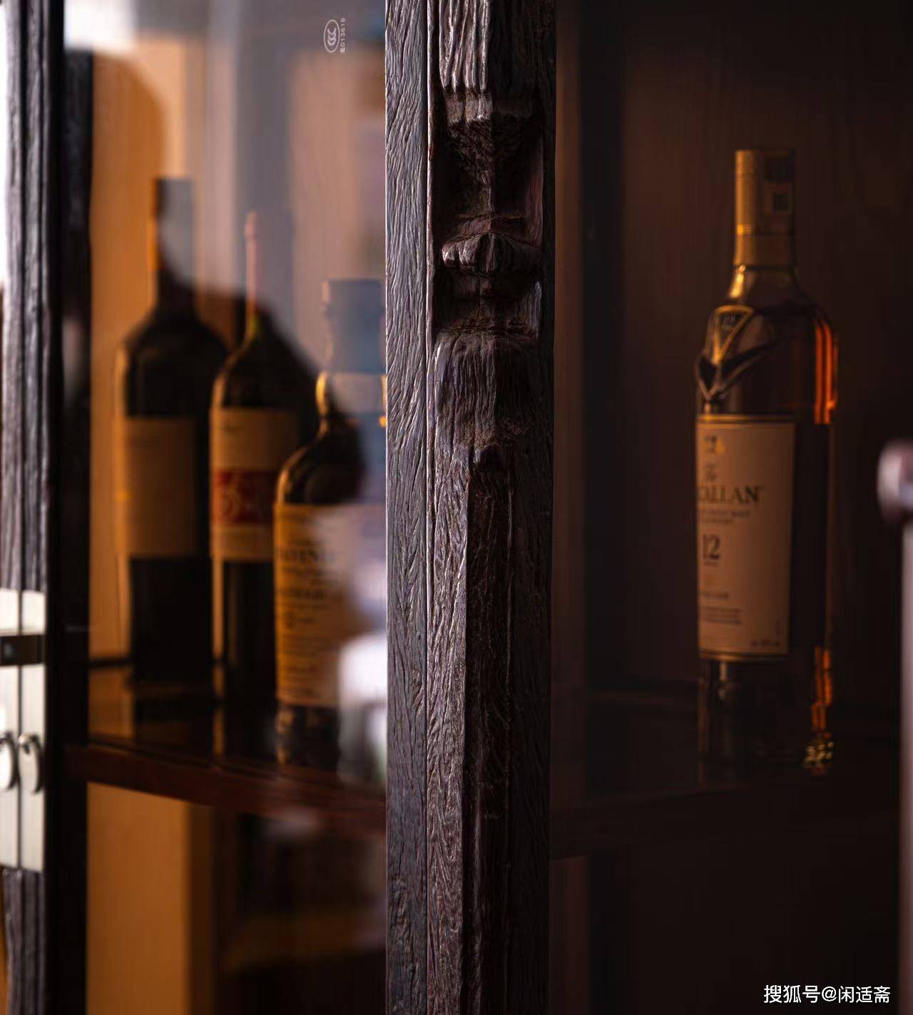 原創收藏時光的藝術 | 印度小葉紫檀原皮殼圓角酒櫃