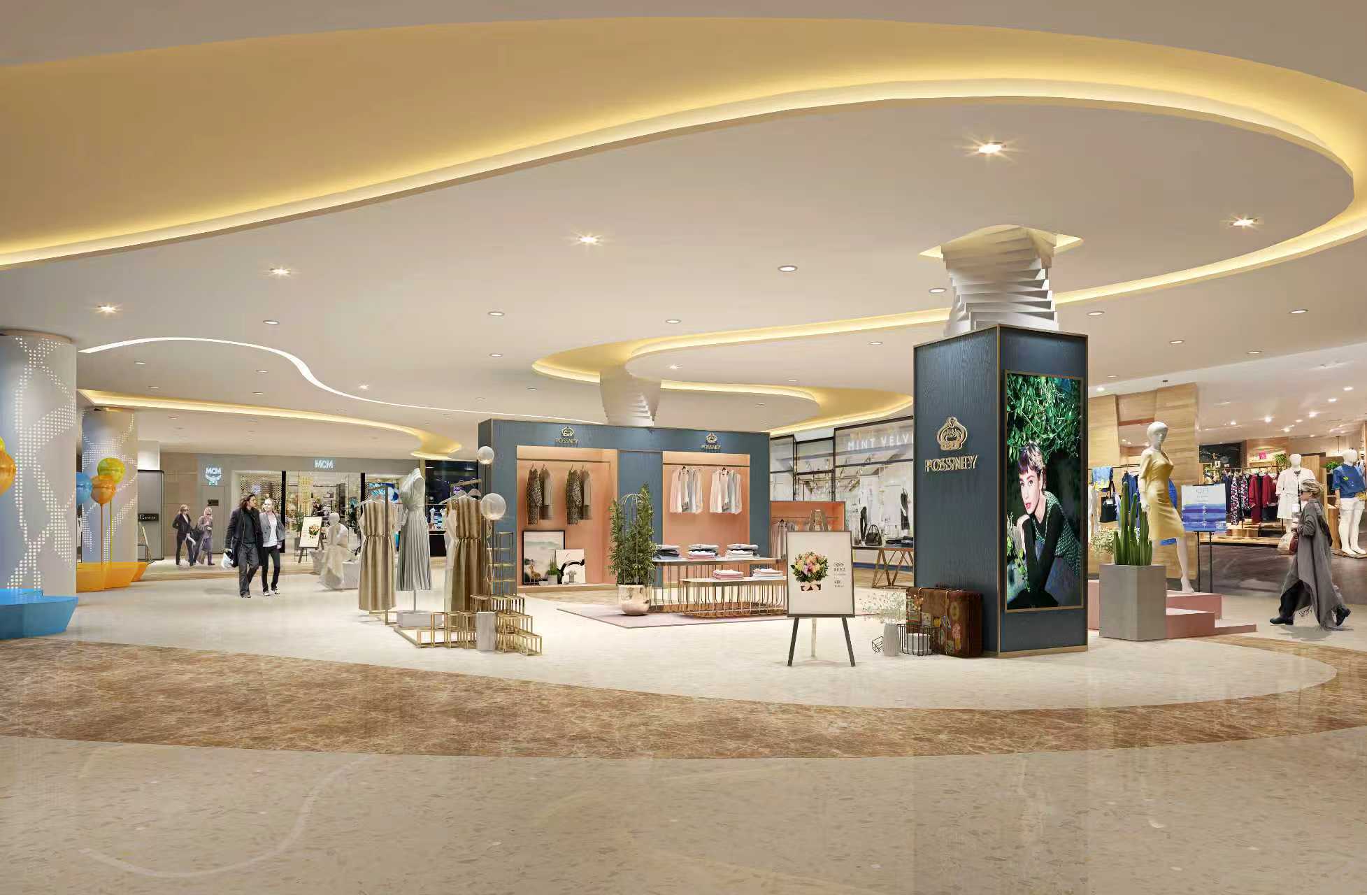 陝西商場裝修設計施工要點，商場超市裝修設計，店鋪裝修設計