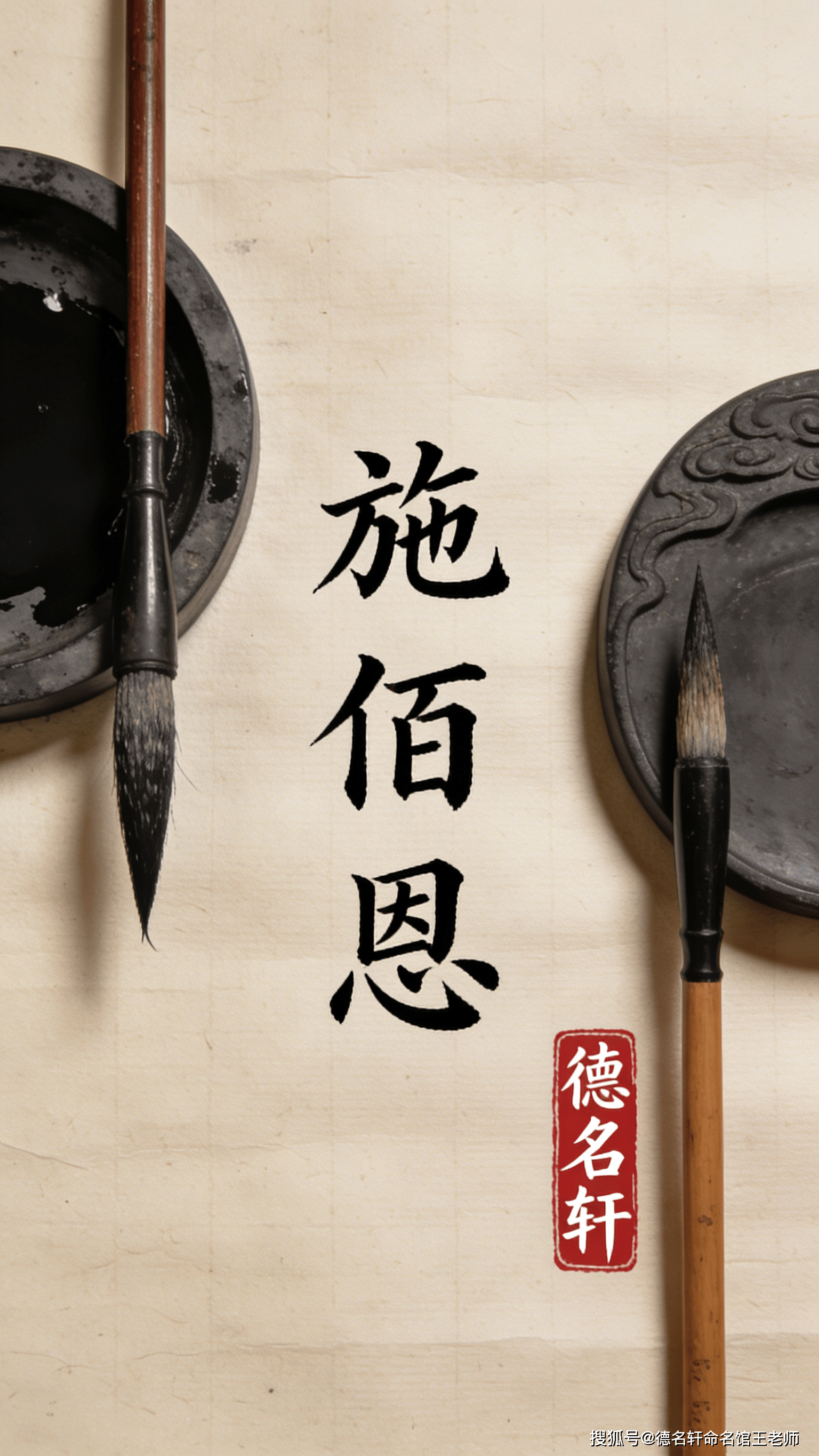 原創2026年寶寶起名案例 施佰恩：廣施博恩，厚德載物