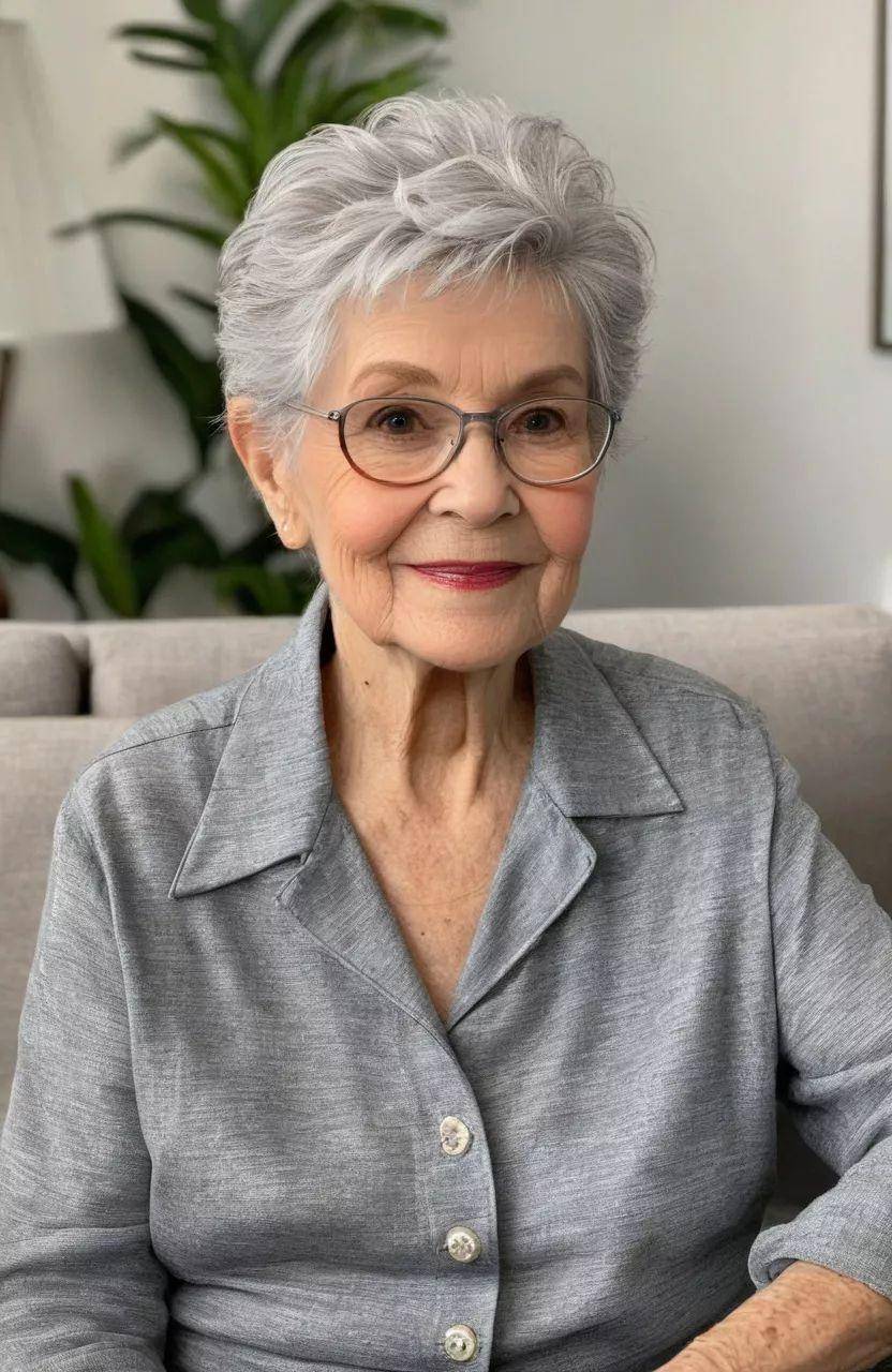 銀髮新章：解鎖成熟女性的短髮美學