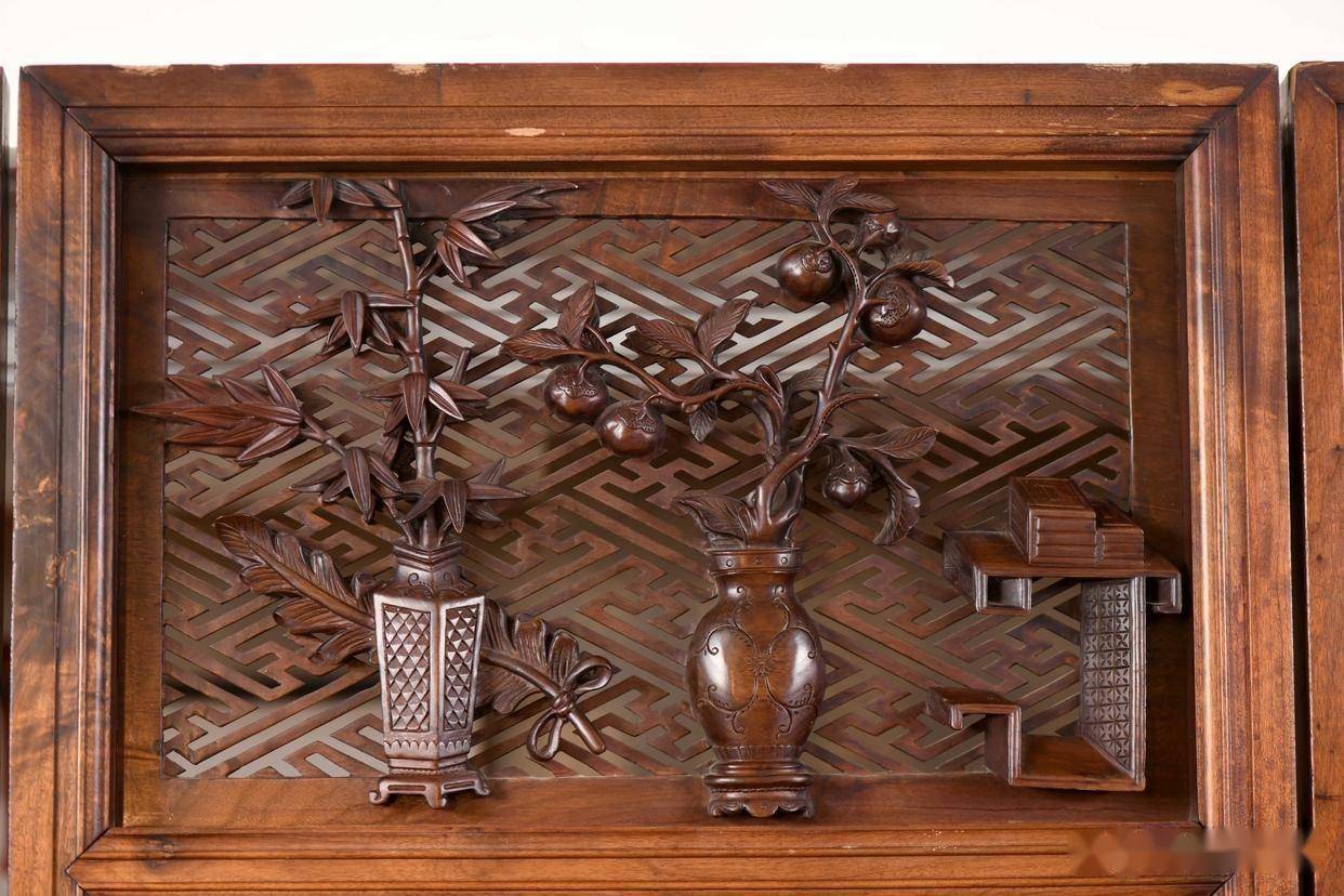 重器收藏，民國金絲楠木老圍屏，藏盡東方雅韻