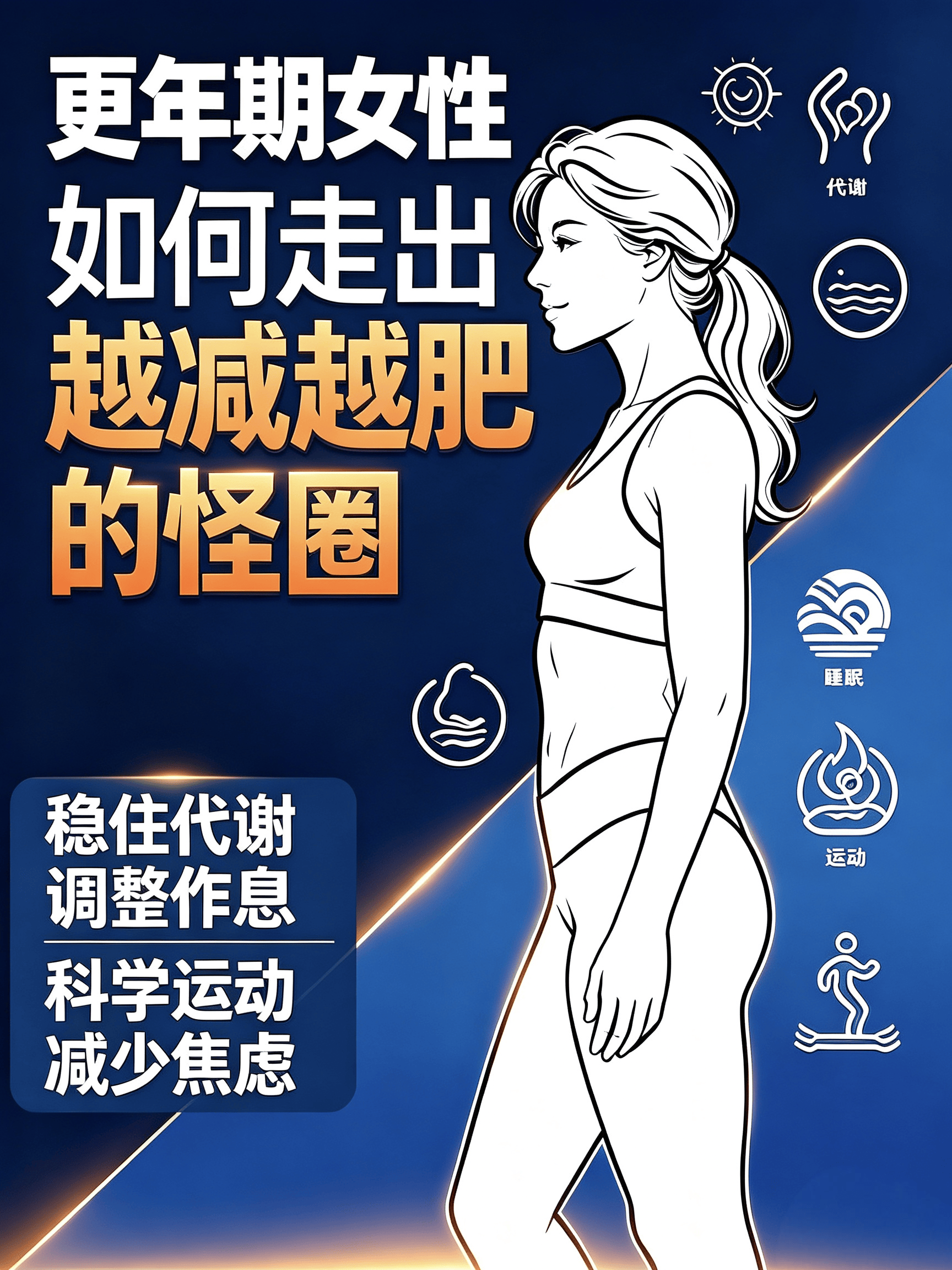 更年期女性如何走出“越減越肥”的怪圈？
