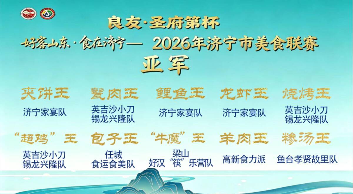 歷時三個月 四大賽區二十場比拼 2026濟寧市美食聯賽總決賽收官