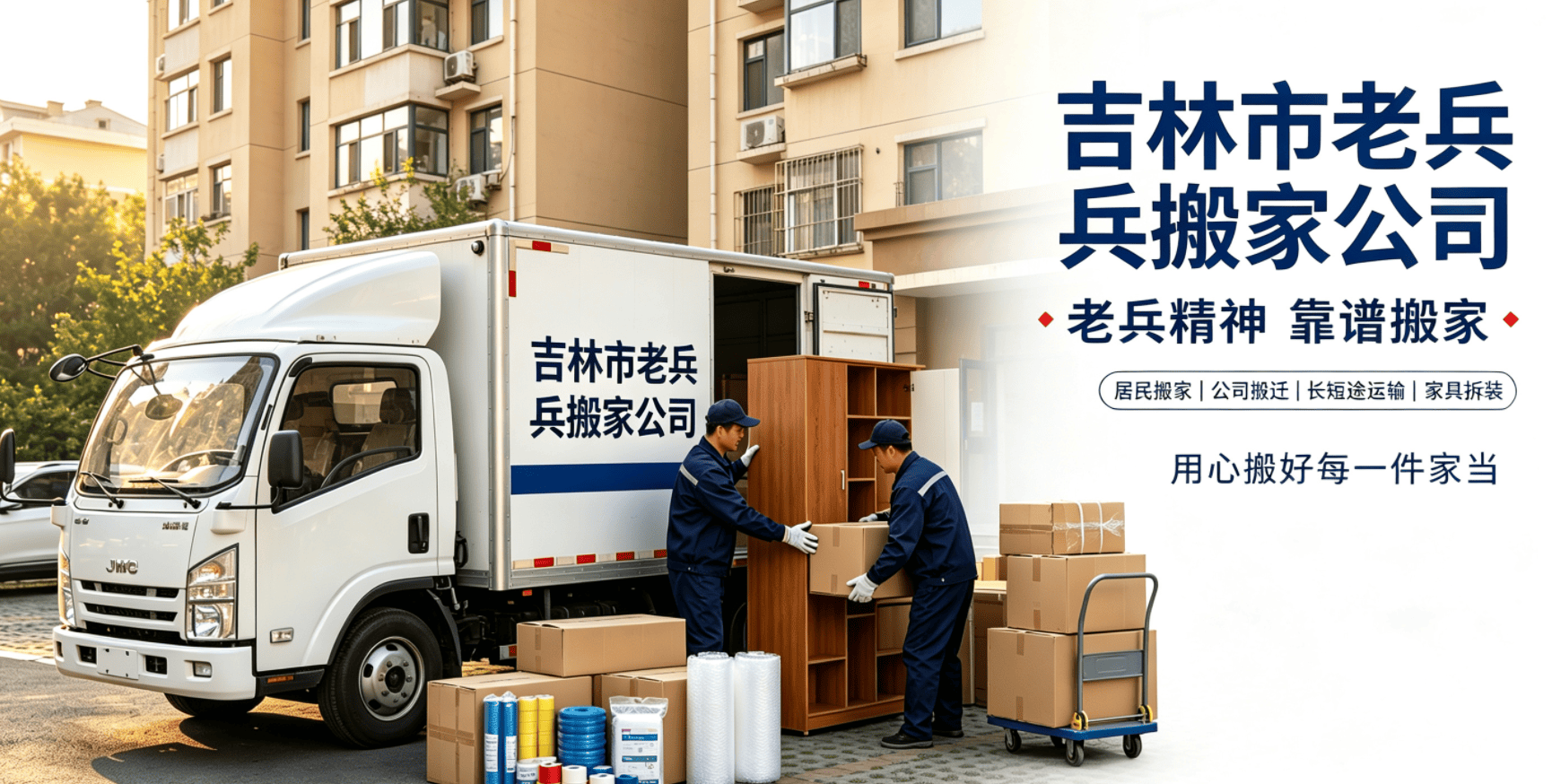 吉林市搬家怎麼選？口碑好、靠譜搬家公司認準老兵