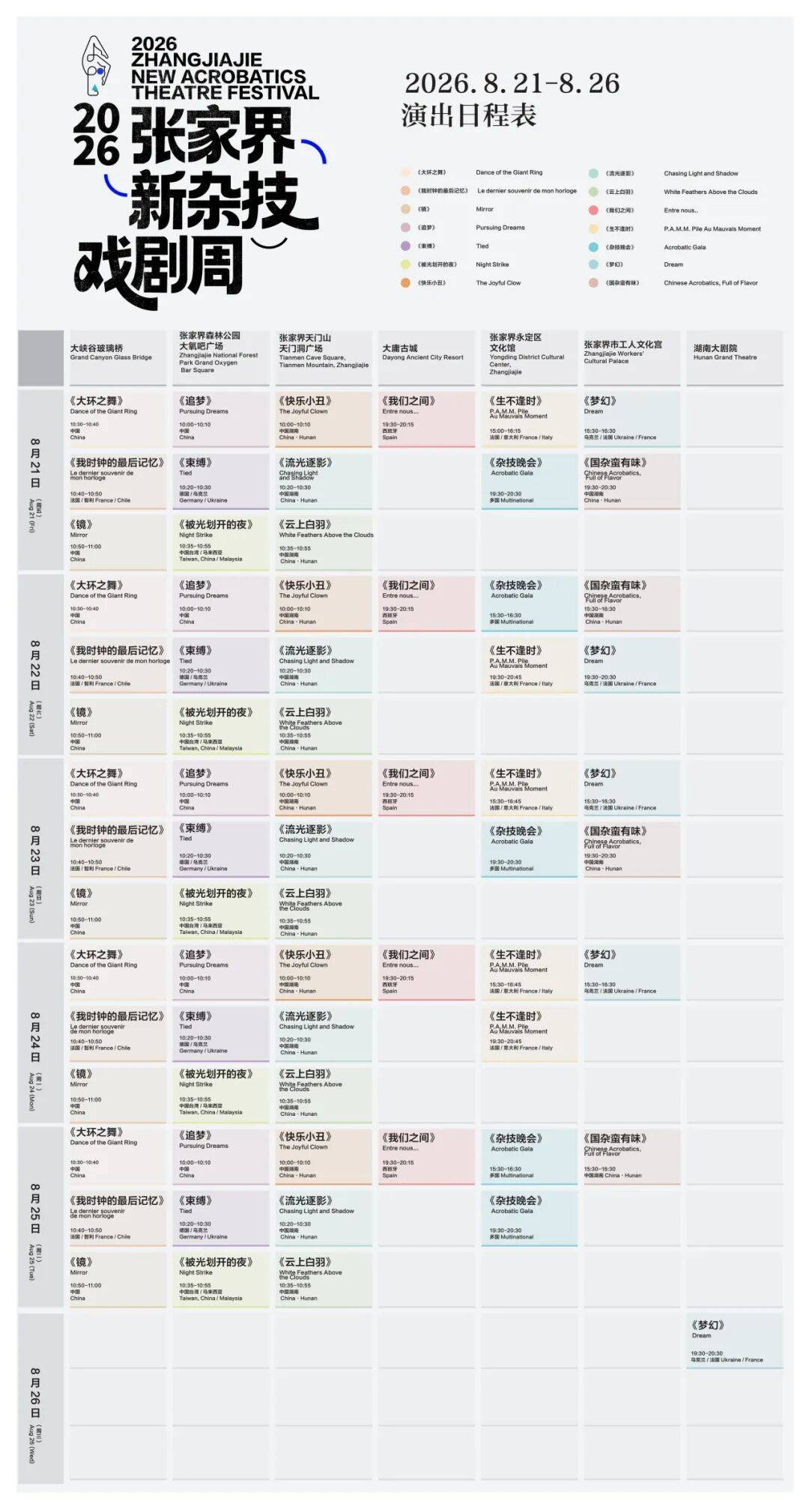 2026張家界新雜技戲劇周啟幕