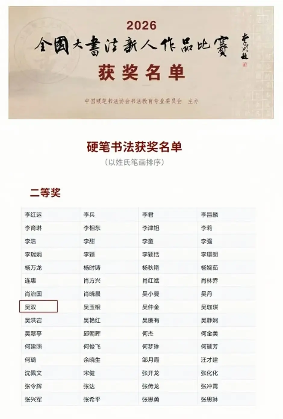 重慶工貿職院教師獲全國書法二等獎