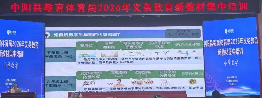 中陽縣教育體育局2026年義務教育新教材集中培訓紀實