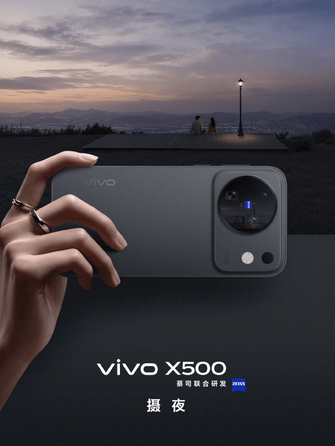 vivo X500四款全新配色曝光：從“晴天”到“攝夜”，用影像收藏四時光景